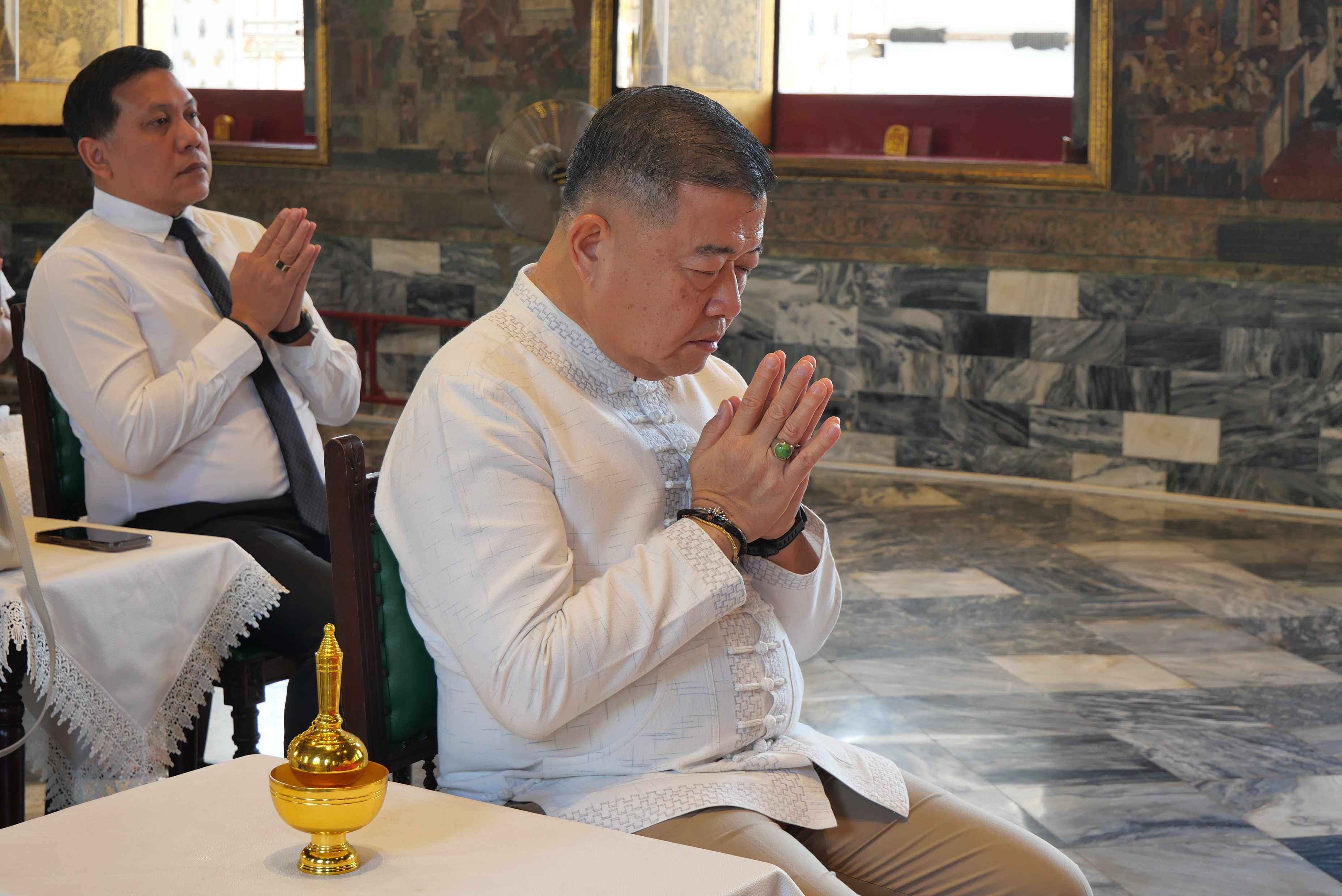 title - ปลัดกระทรวงเกษตรและสหกรณ์ พร้อมด้วยคณะผู้จัดเตรียมงานพระราชพิธีพืชมงคลจรดพระนังคัลแรกนาขวัญ ประจำปี ๒๕๖๙ ทำบุญถวายผ้าไตรและเครื่องไทยธรรม